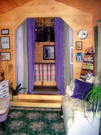 Joanne's unique location is very cozy